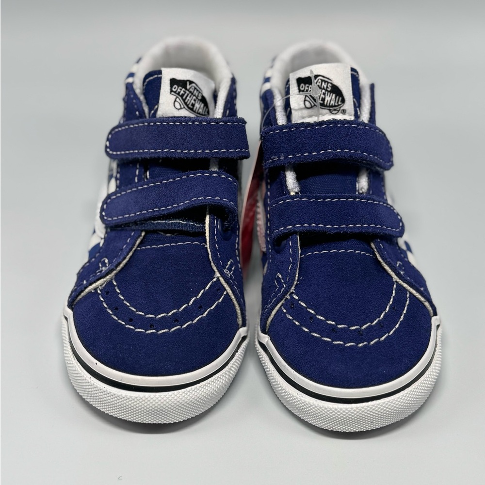 Brand New Vans Navy Double Strap Sneakers